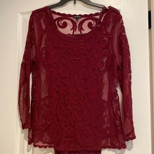 Express sheer top with camisole